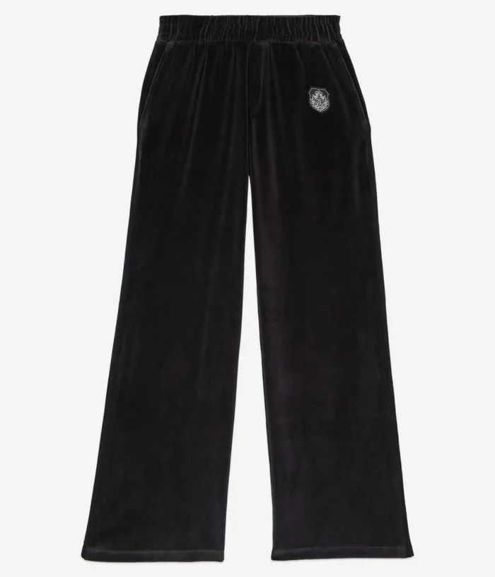 Women Black Velvet Tracksuit Trousers THE KOOPLES Sweatshirts