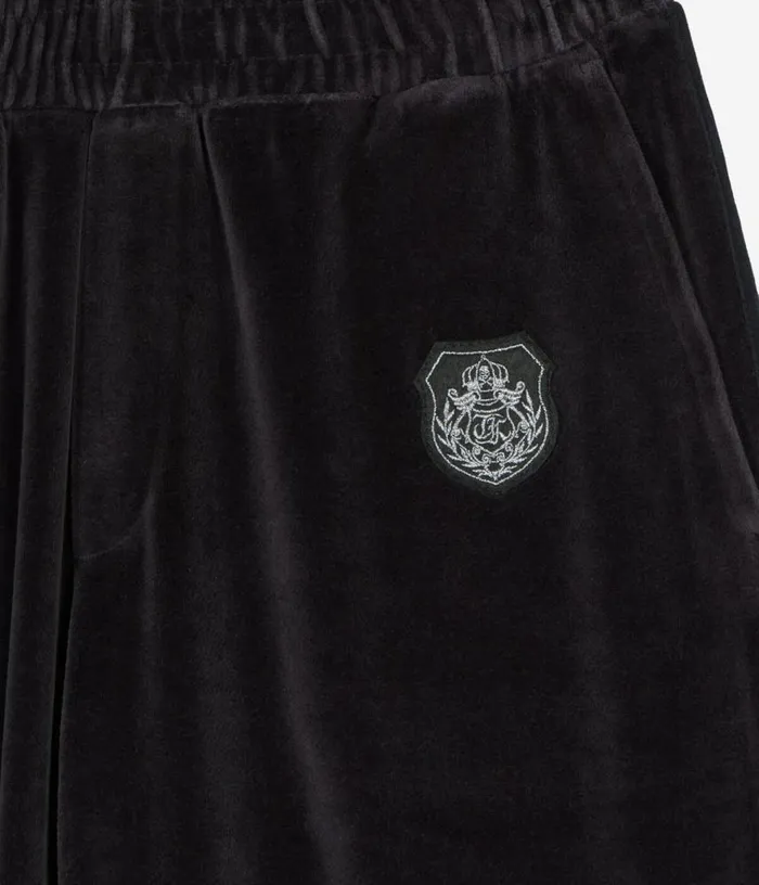 Women Black Velvet Tracksuit Trousers THE KOOPLES Sweatshirts