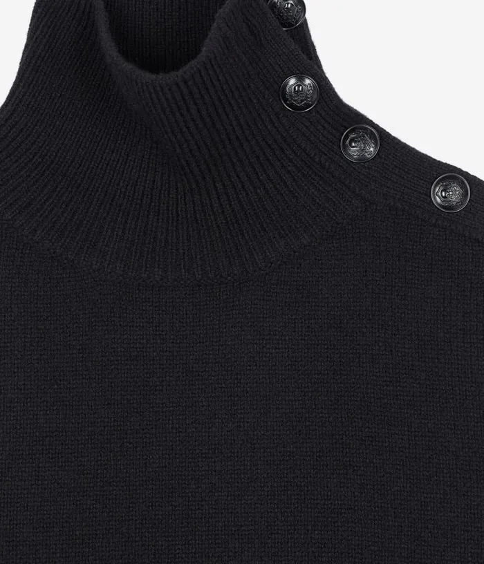Women Black Wool Sweater THE KOOPLES Sweaters