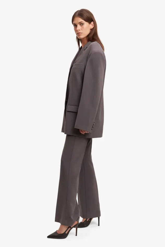 Women Blazers Bardot Akia Oversized Blazer In Charcoal Charcoal