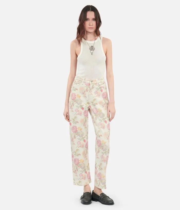 Women Blazon Ecru Tank Top THE KOOPLES Tshirts
