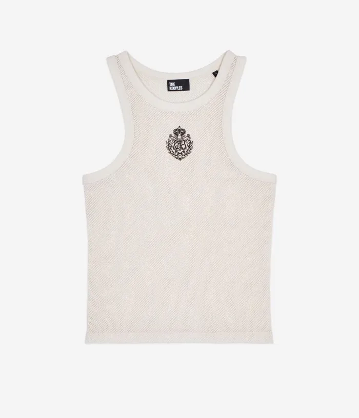 Women Blazon Ecru Tank Top THE KOOPLES Tshirts
