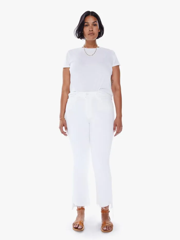 Women Bootcut Mother Denim The Insider Crop Step Fray Fairest Of Them All