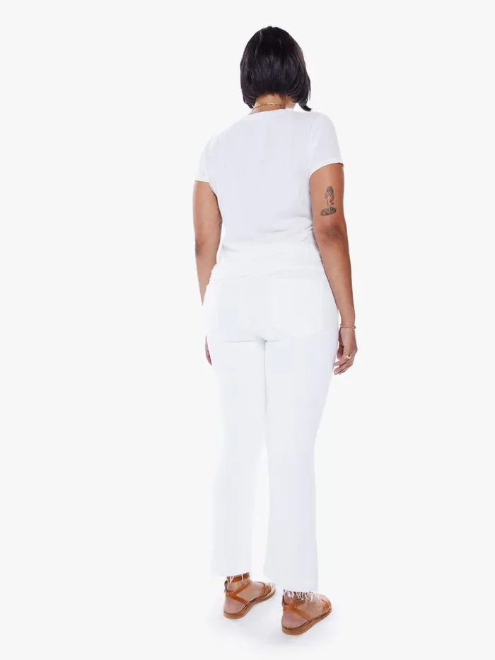 Women Bootcut Mother Denim The Insider Crop Step Fray Fairest Of Them All