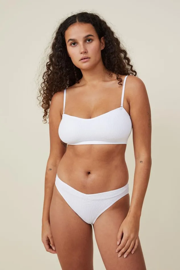 Women Bras Cotton On Seamless Sweetheart Padded Bandeau r White