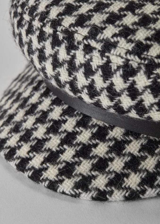 Women Bretton Hat Houndstooth Holland Cooper Hats and Headbands