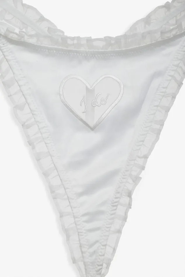Women Bridal Thong Panty Set White For Love and Lemons Lingerie Women Bridal Thong Panty Set White For Love and Lemons Lingerie