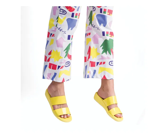 Women Brite Jells Slide Fiesta Red Sandals Hush Puppies