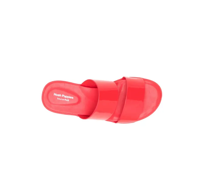 Women Brite Jells Slide Fiesta Red Sandals Hush Puppies