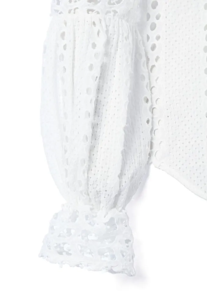 Women Broderie Lace Shirt White Holland Cooper Shirts and Blouses Women Broderie Lace Shirt White Holland Cooper Shirts and Blouses