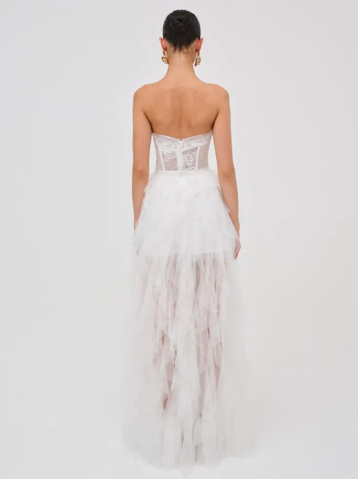 Women Bustier Gown White For Love and Lemons Dresses