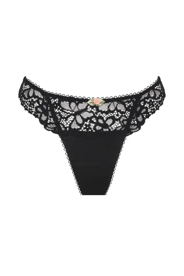 Women Butterfly Lace Thong Panty Black For Love and Lemons Lingerie Women Butterfly Lace Thong Panty Black For Love and Lemons Lingerie