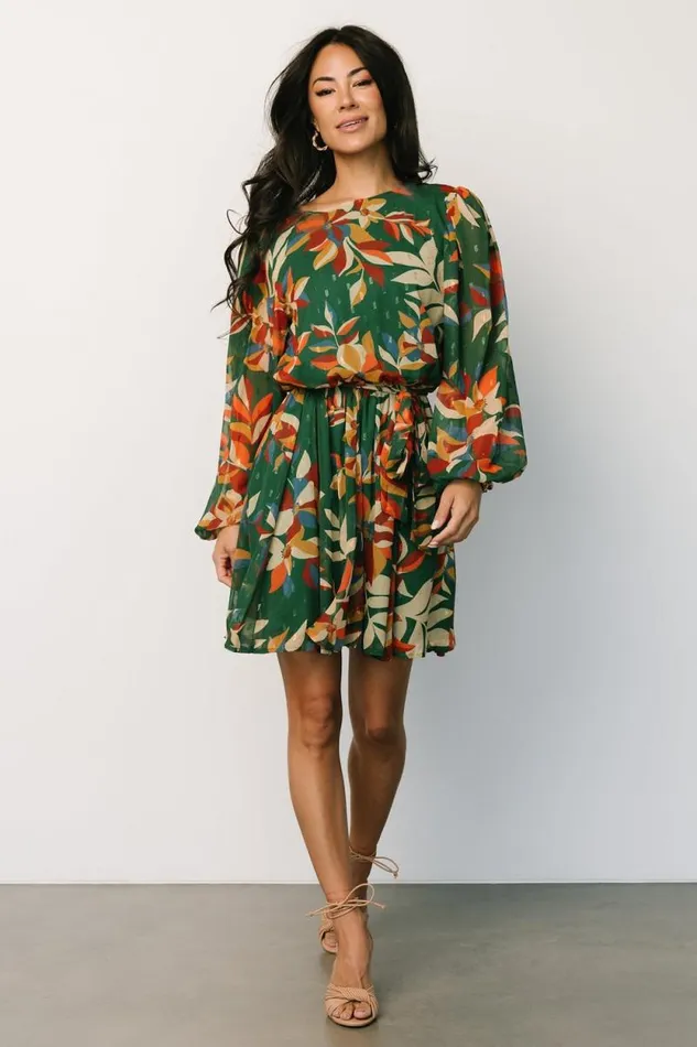 Women Cannon Short Dress Green Multi Baltic Born Short Dresses
