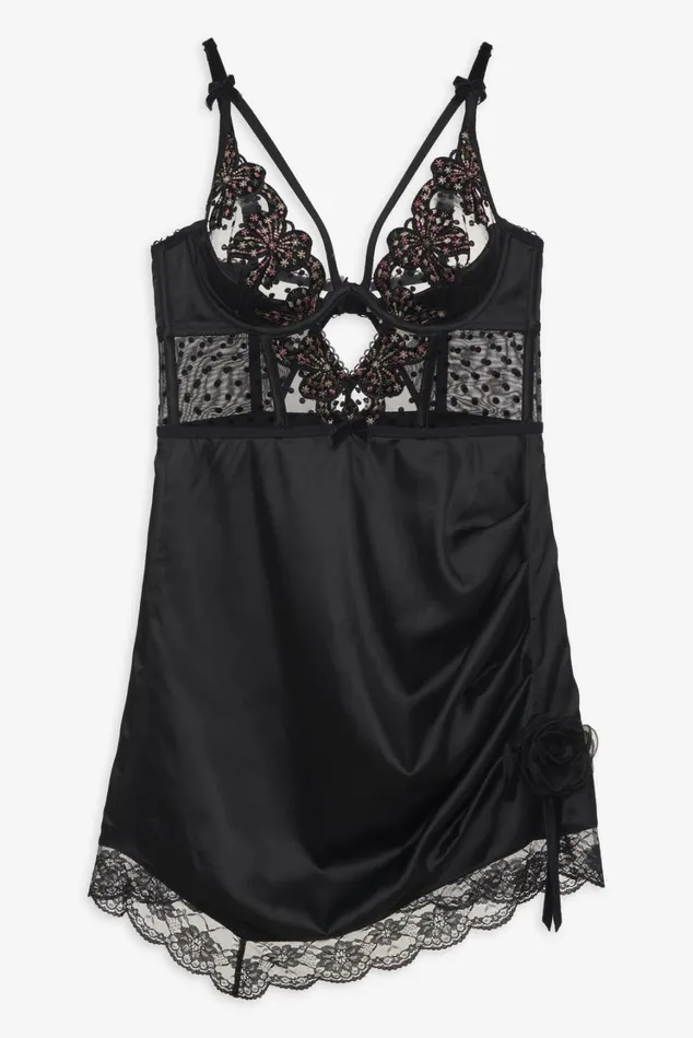Women Caprice Slip Dress Black For Love and Lemons Lingerie Women Caprice Slip Dress Black For Love and Lemons Lingerie