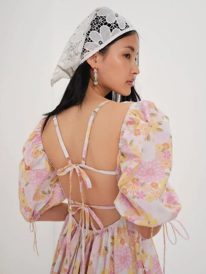 Women Carrie Midi Dress Pink For Love and Lemons Dresses Women Carrie Midi Dress Pink For Love and Lemons Dresses