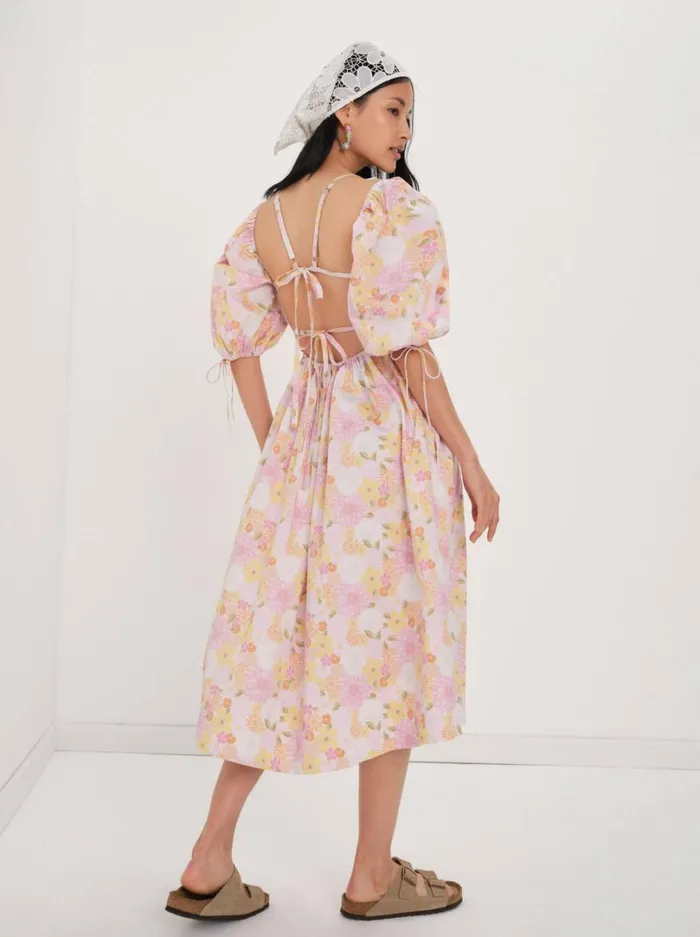 Women Carrie Midi Dress Pink For Love and Lemons Dresses Women Carrie Midi Dress Pink For Love and Lemons Dresses