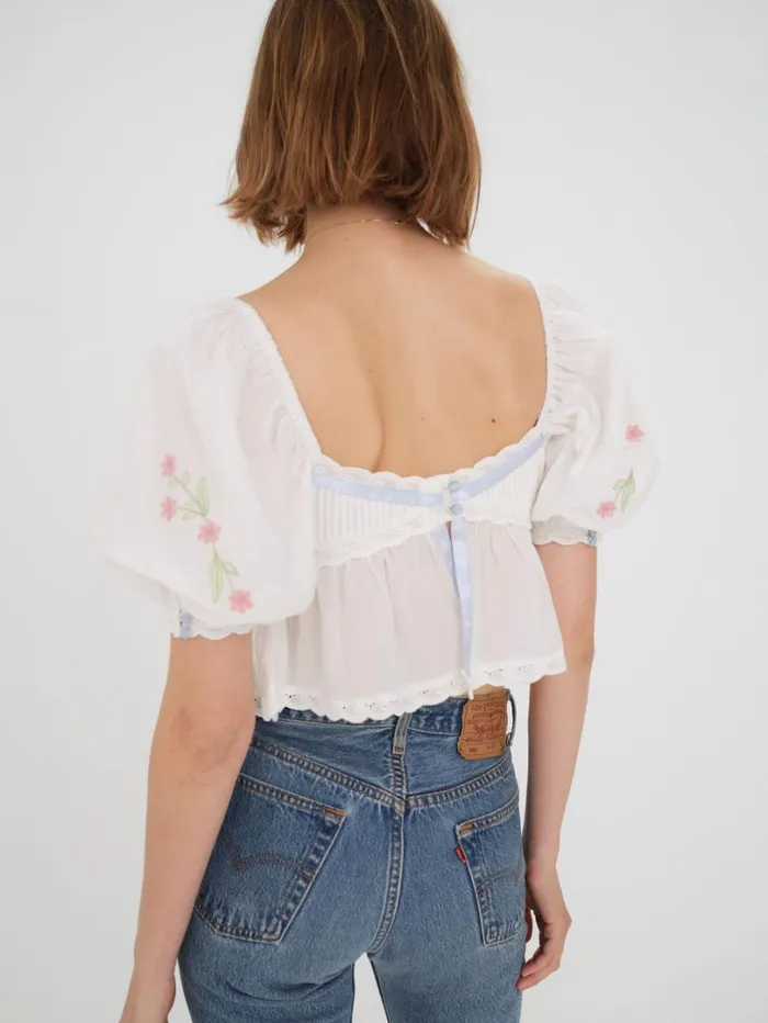 Women Carrington Blouse White For Love and Lemons Tops