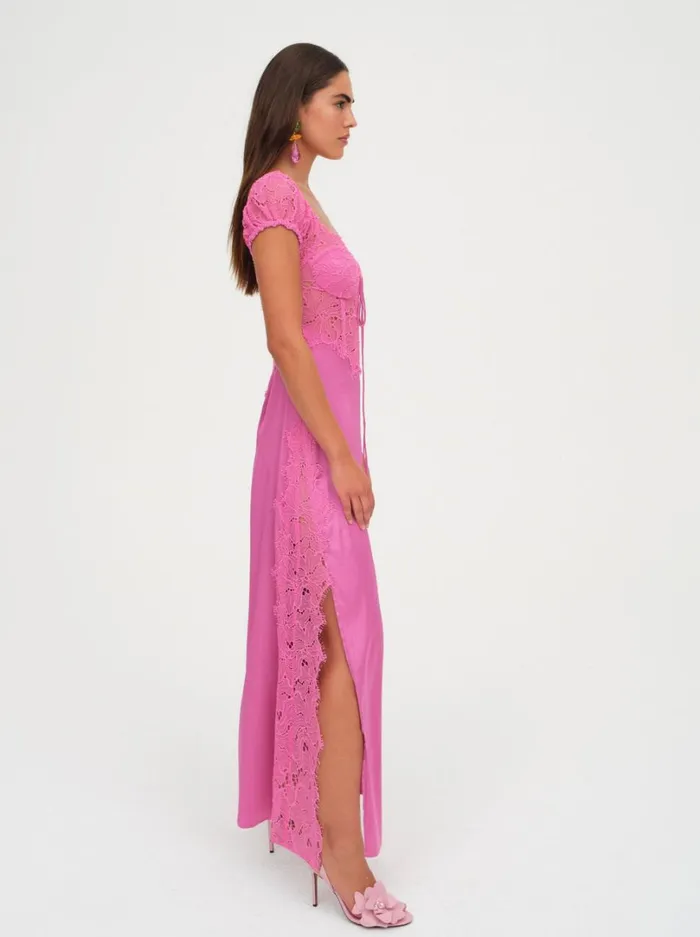 Women Casey Maxi Dress Pink For Love and Lemons Dresses Women Casey Maxi Dress Pink For Love and Lemons Dresses