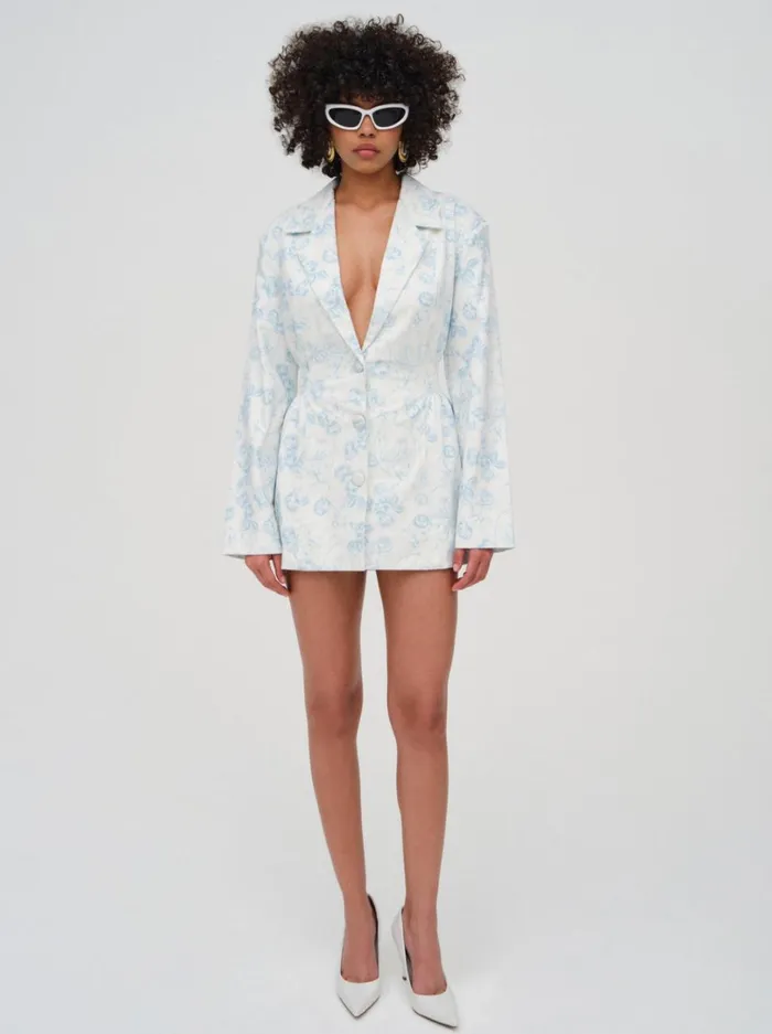 Women Chantal Blazer Dress Blue For Love and Lemons Dresses Women Chantal Blazer Dress Blue For Love and Lemons Dresses