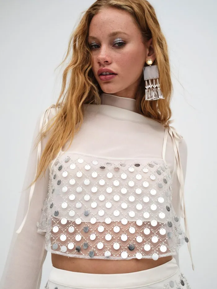 Women Charelle Top Silver For Love and Lemons Tops