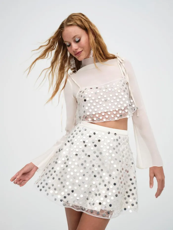 Women Charelle Top Silver For Love and Lemons Tops