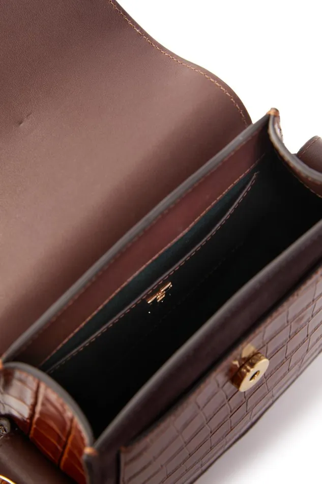 Women Chelsea Saddle Bag Tan Croc Holland Cooper Bags Women Chelsea Saddle Bag Tan Croc Holland Cooper Bags