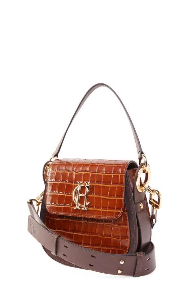 Women Chelsea Saddle Bag Tan Croc Holland Cooper Bags Women Chelsea Saddle Bag Tan Croc Holland Cooper Bags