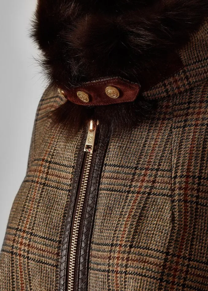 Women Chiltern Cape Bourbon Tweed Holland Cooper Tailoring