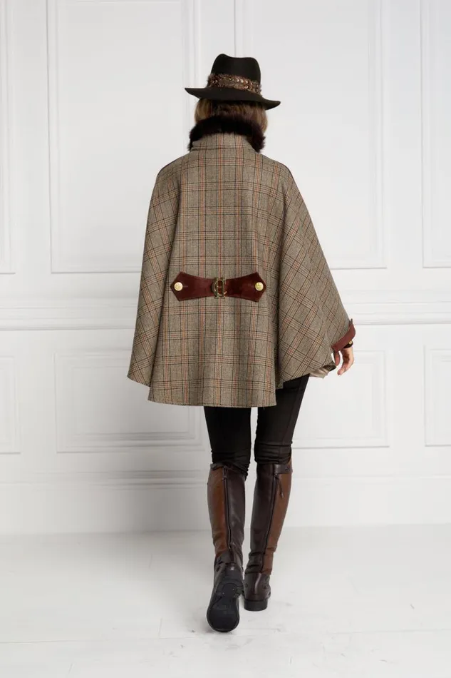 Women Chiltern Cape Bourbon Tweed Holland Cooper Tailoring