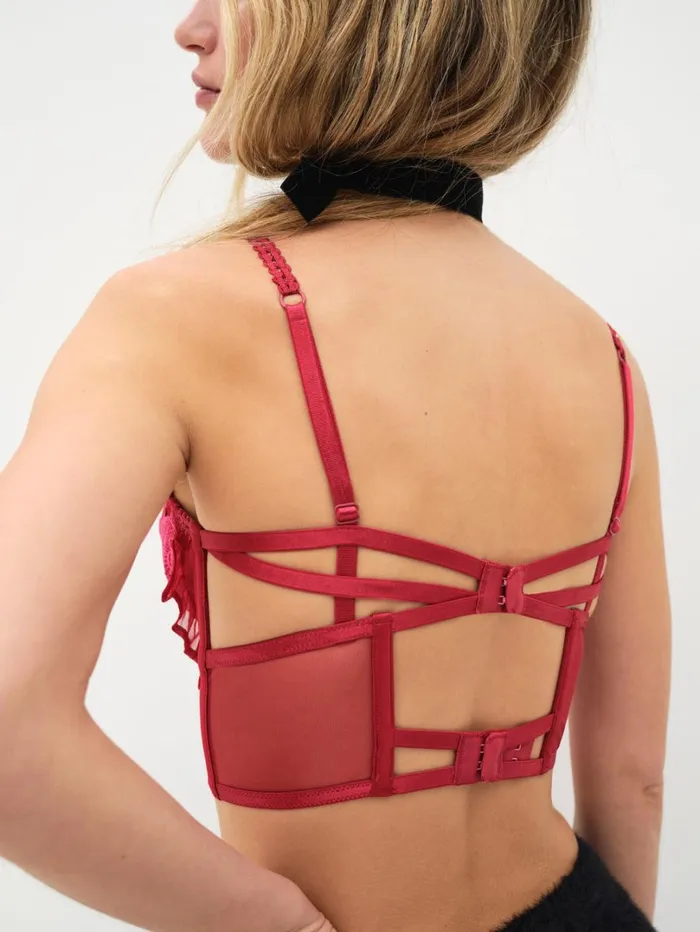 Women Clara Bustier Red For Love and Lemons Lingerie Women Clara Bustier Red For Love and Lemons Lingerie