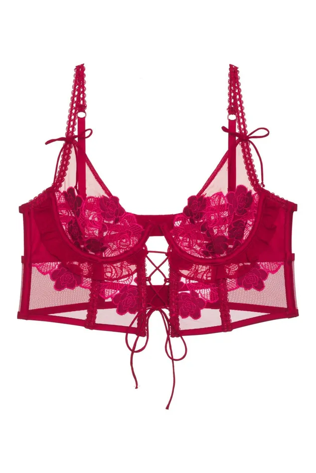Women Clara Bustier Red For Love and Lemons Lingerie Women Clara Bustier Red For Love and Lemons Lingerie