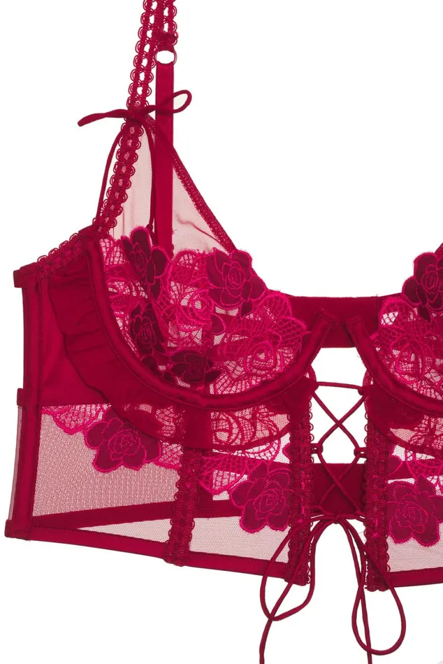 Women Clara Bustier Red For Love and Lemons Lingerie Women Clara Bustier Red For Love and Lemons Lingerie