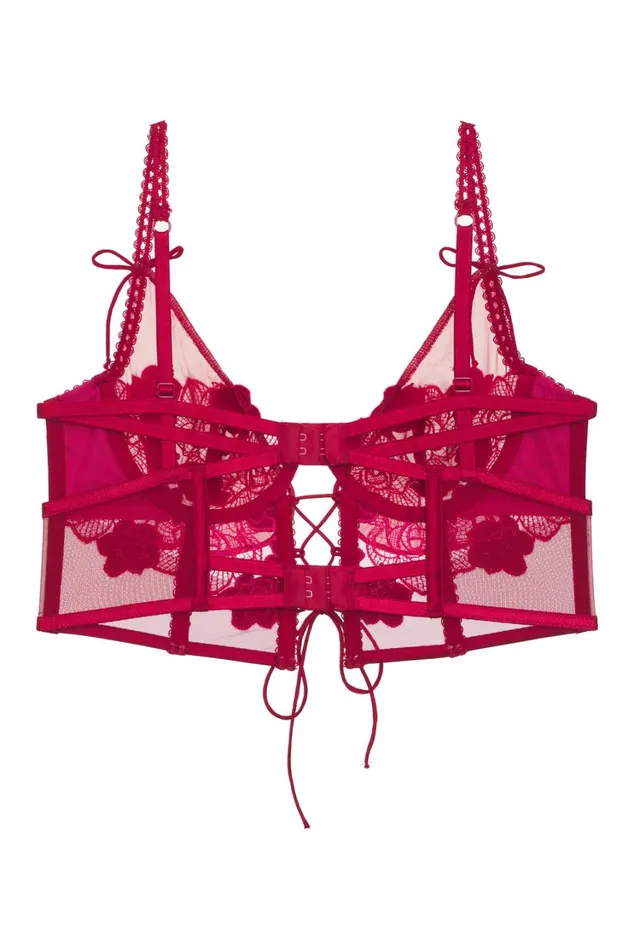 Women Clara Bustier Red For Love and Lemons Lingerie Women Clara Bustier Red For Love and Lemons Lingerie