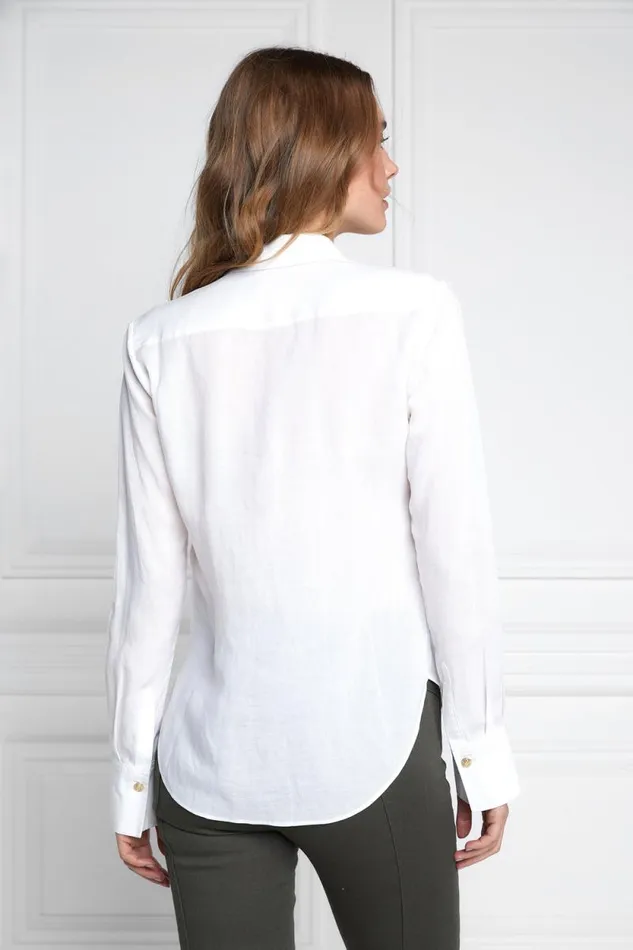 Women Classic Shirt White Holland Cooper Shirts and Blouses