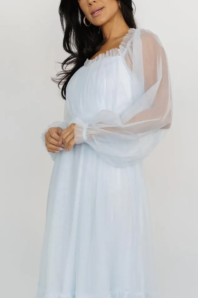 Women Cleobelle Maxi Dress Ethereal Blue Baltic Born Tulle Styles Women Cleobelle Maxi Dress Ethereal Blue Baltic Born Tulle Styles