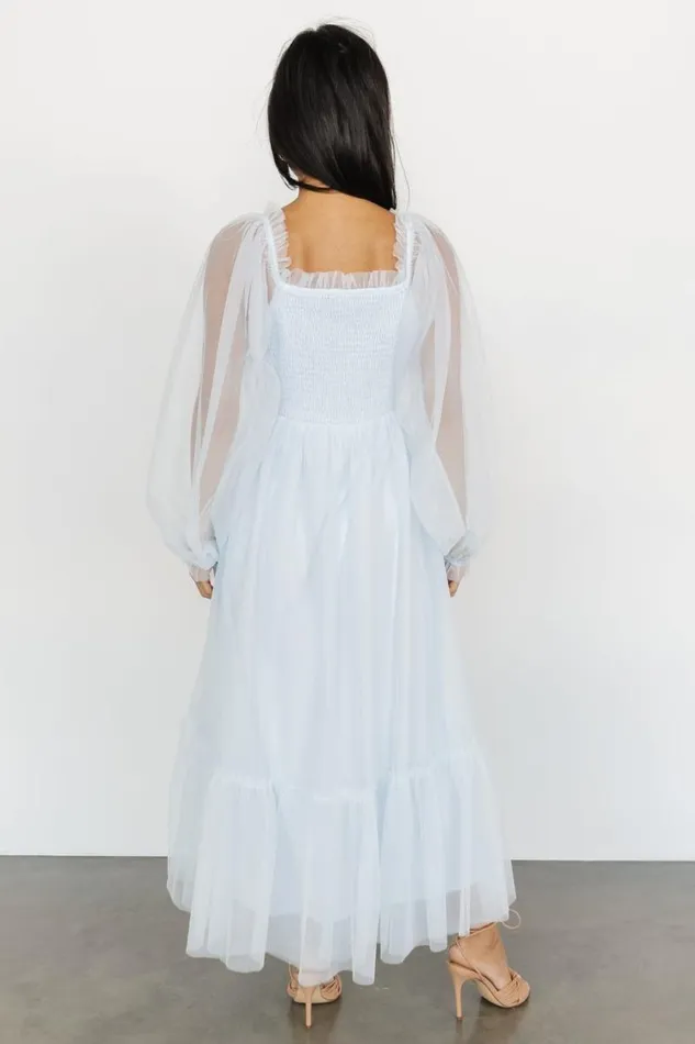 Women Cleobelle Maxi Dress Ethereal Blue Baltic Born Tulle Styles Women Cleobelle Maxi Dress Ethereal Blue Baltic Born Tulle Styles
