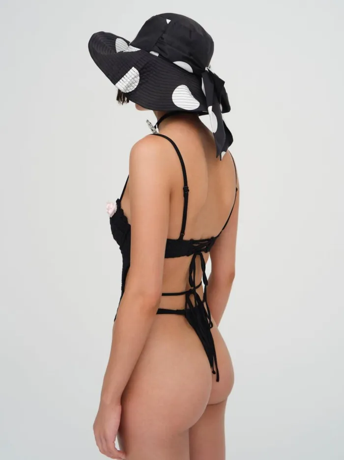 Women Clove One Piece Swimsuit Black For Love and Lemons Swim