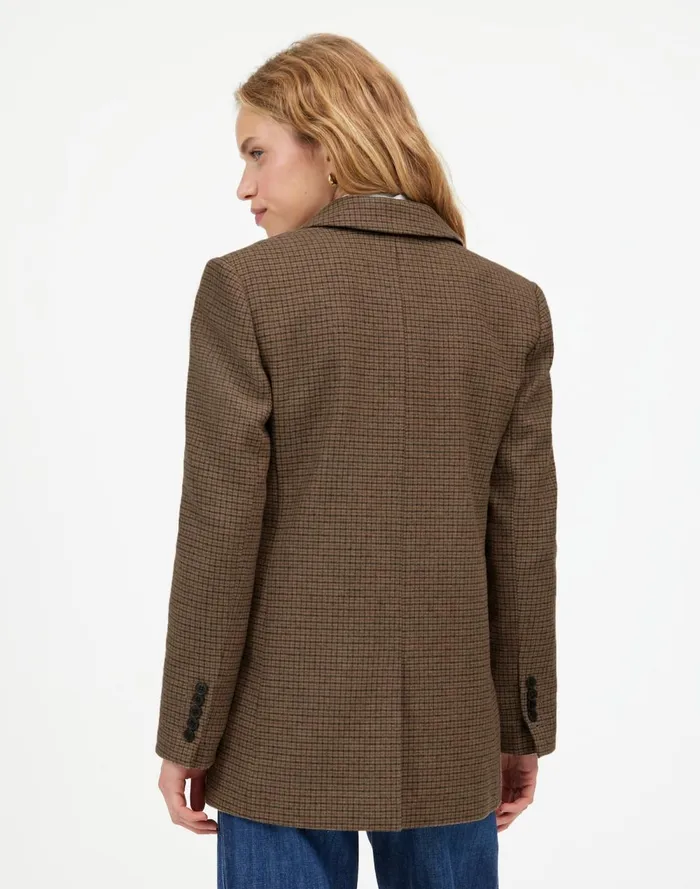 Women Coats Jackets Madewell The Kline Blazer Parton Check