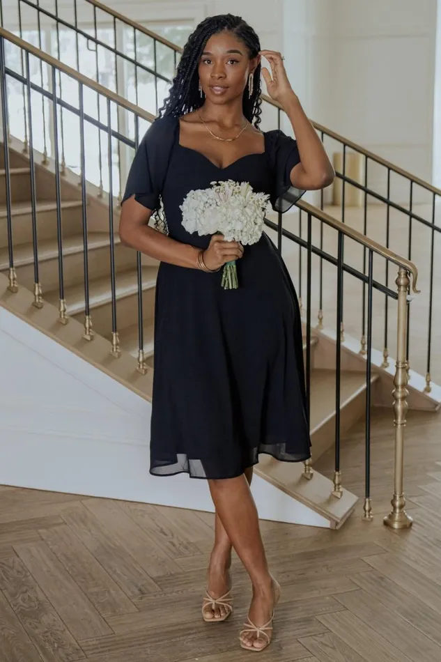 Women Colette Sweetheart Midi Dress Black Baltic Born Midi Dresses