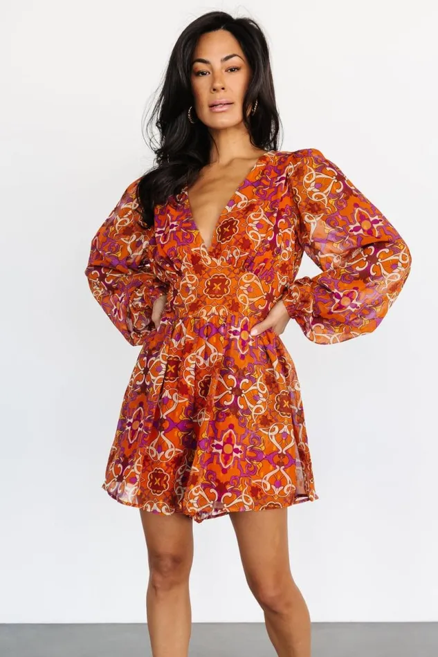 Women Colima Romper Rust Multi Baltic Born Jumpsuits and Rompers Women Colima Romper Rust Multi Baltic Born Jumpsuits and Rompers