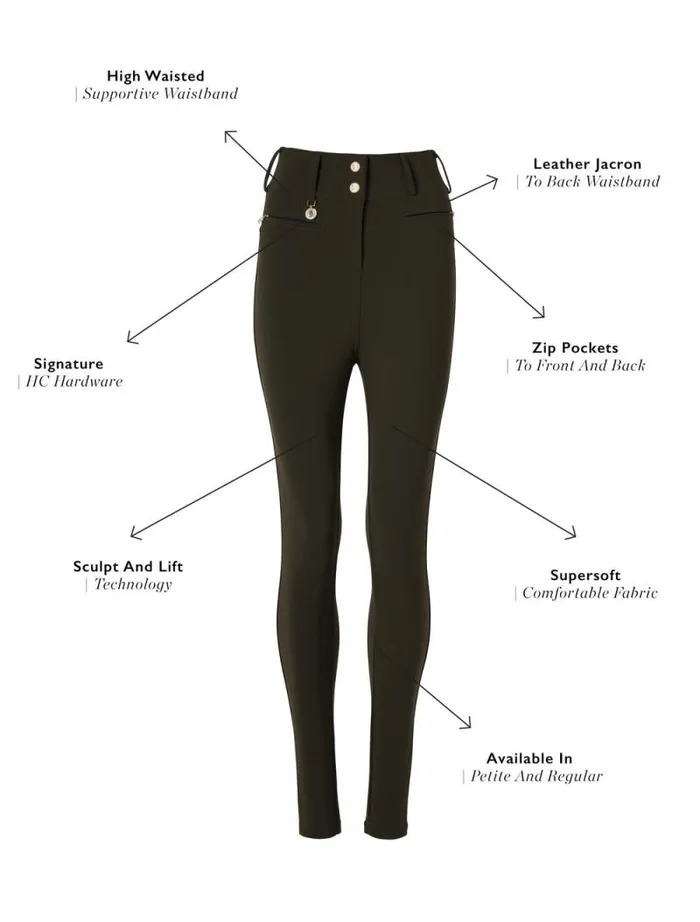 Women Contour Trouser Dark Olive Holland Cooper Trousers