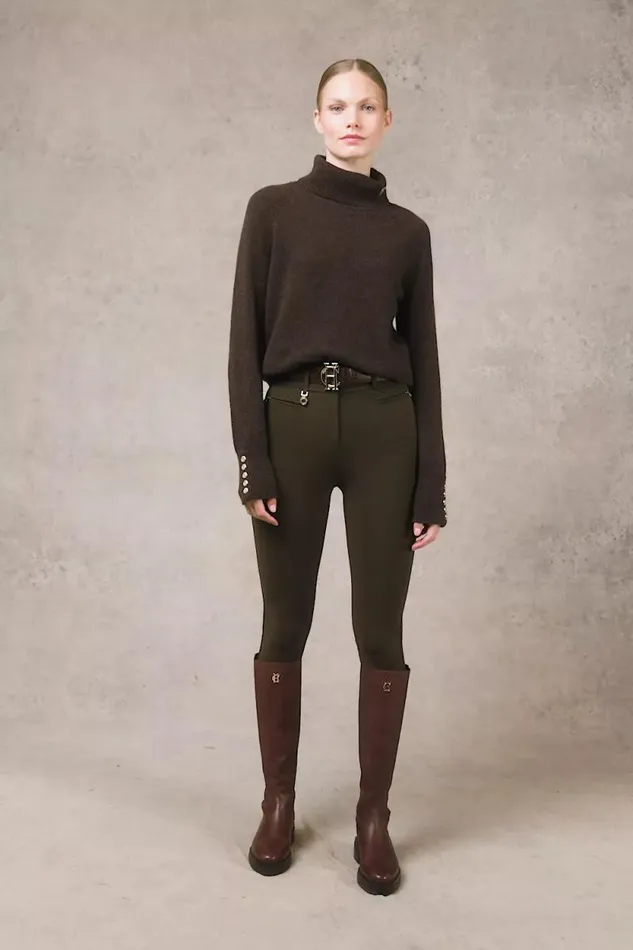 Women Contour Trouser Dark Olive Holland Cooper Trousers