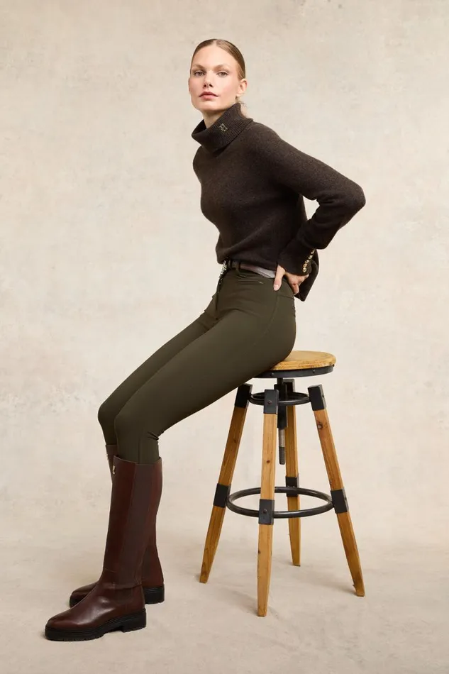 Women Contour Trouser Dark Olive Holland Cooper Trousers