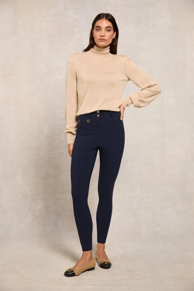 Women Contour Trouser Ink Navy Holland Cooper Trousers