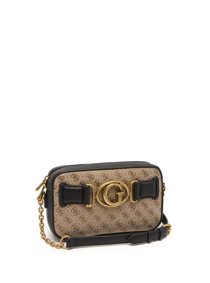 Women Crossbody GUESS Brown Black Aviana Crossbody Camera Bag Women Crossbody GUESS Brown Black Aviana Crossbody Camera Bag