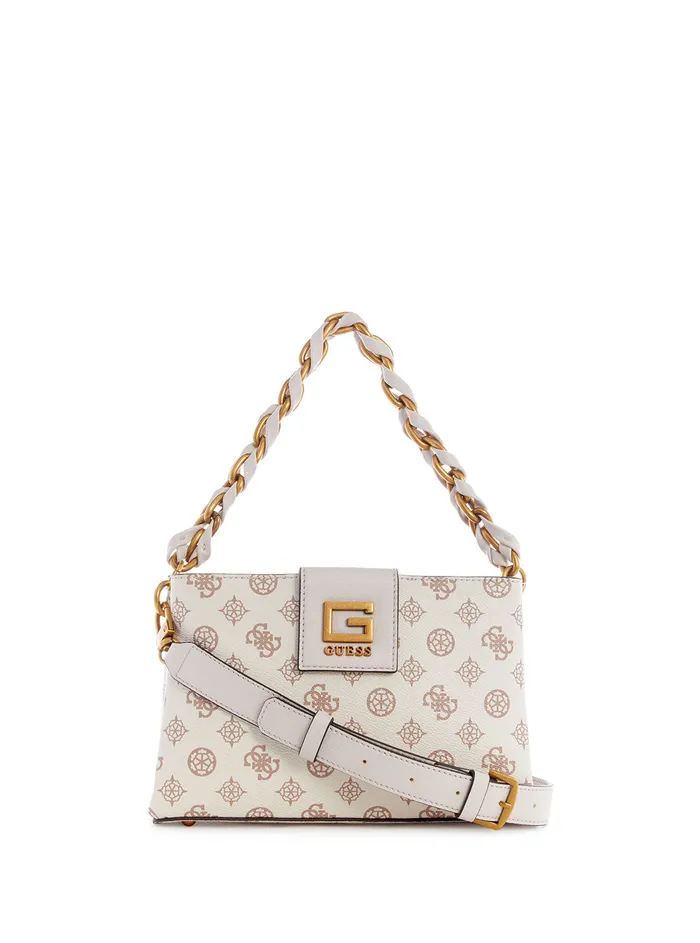 Women Crossbody GUESS Cream Logo Alva Crossbody Bag