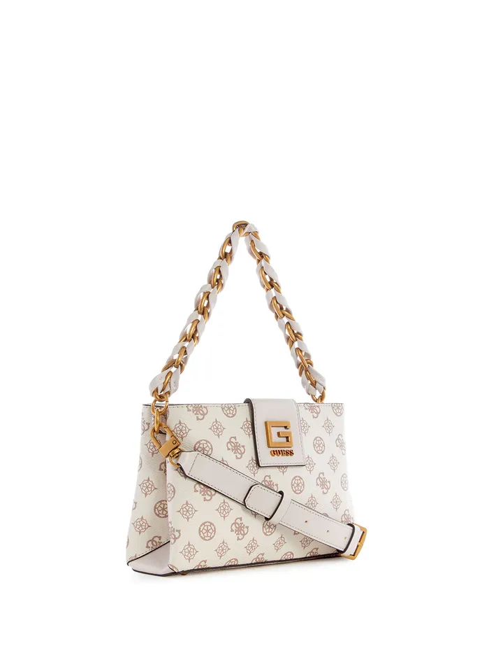 Women Crossbody GUESS Cream Logo Alva Crossbody Bag Women Crossbody GUESS Cream Logo Alva Crossbody Bag