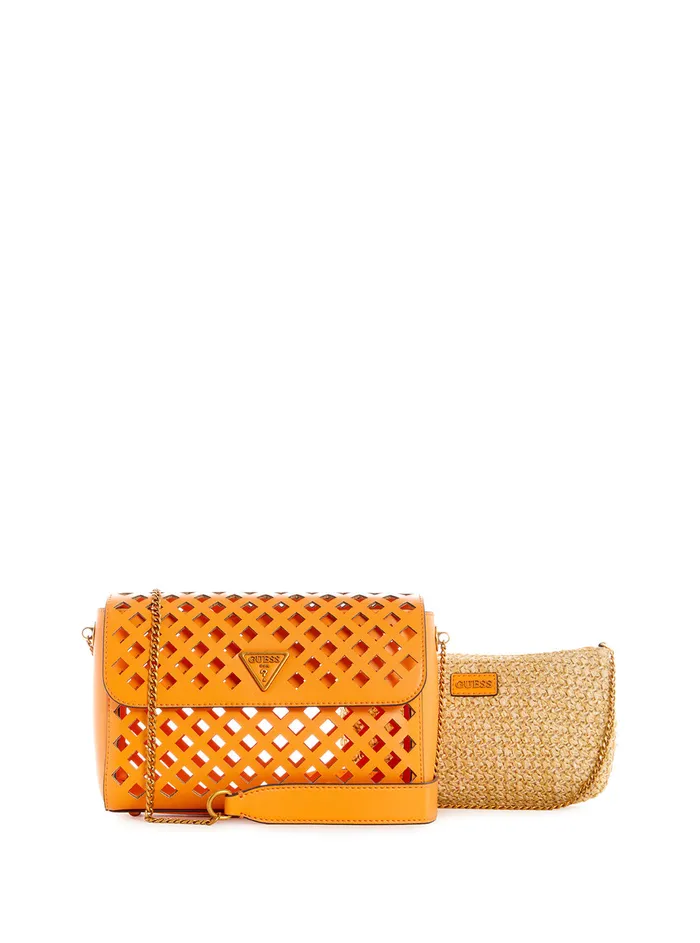 Women Crossbody GUESS Orange Aqua Crossbody Bag