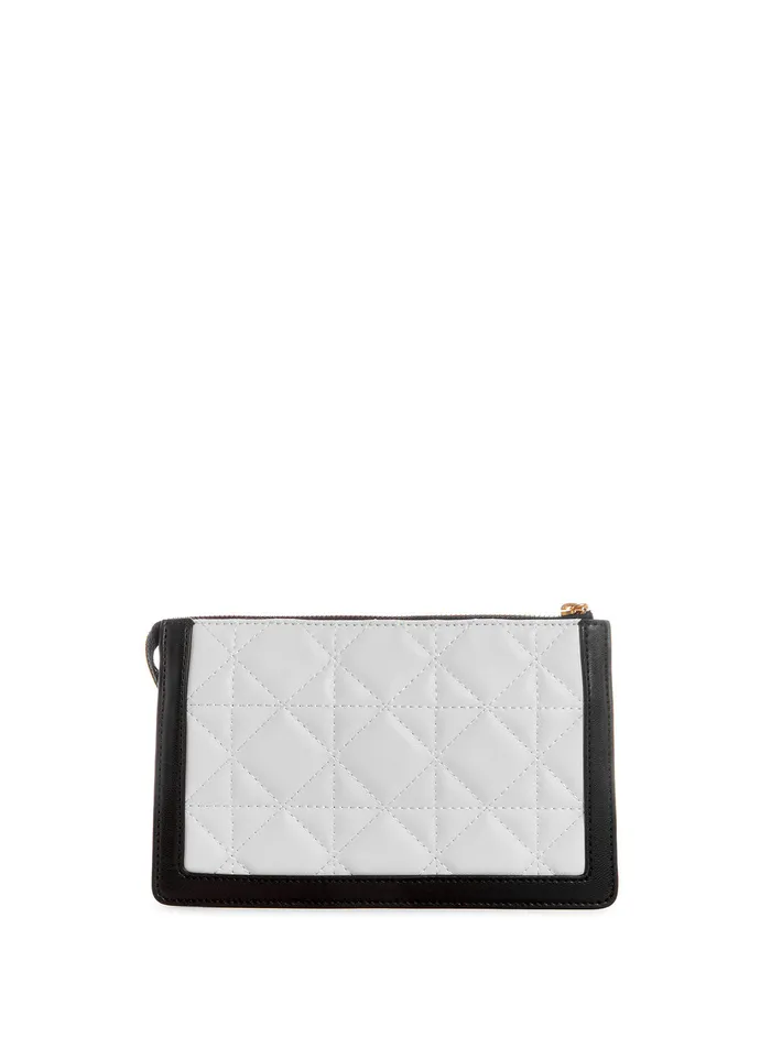 Women Crossbody GUESS White Abey Multi Compartment Crossbody Bag