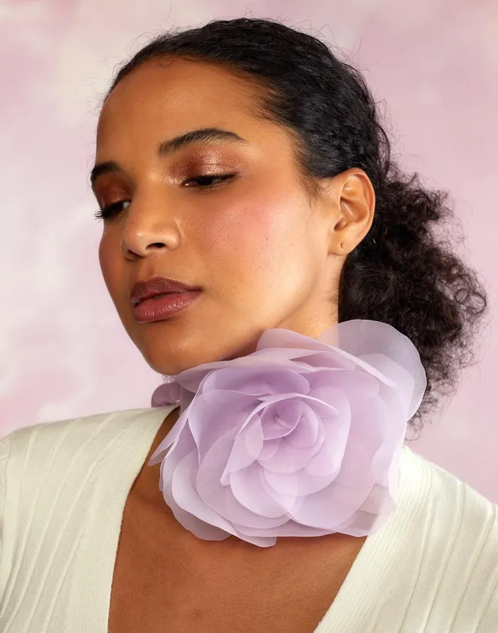 Women Cynthia Rowley Accessories Organza Flower Ties Lvndr